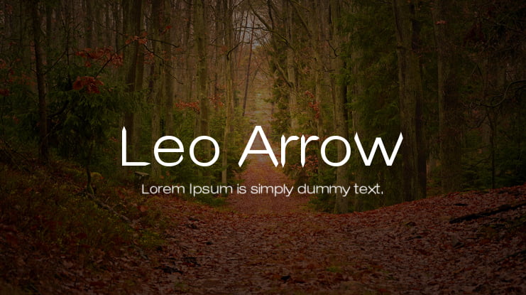 Leo Arrow Font