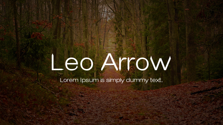 Leo Arrow Font