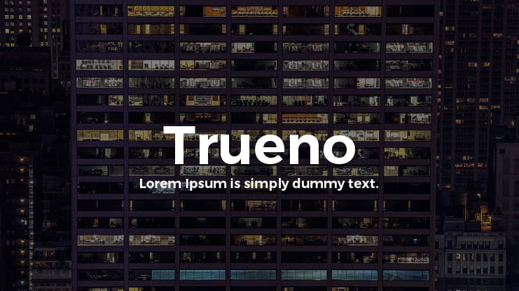 Trueno Font Family