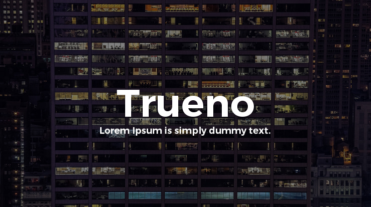 Trueno Font Family