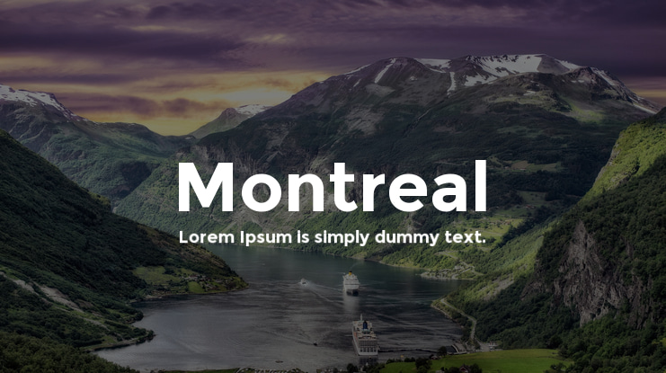 Montreal Font Family