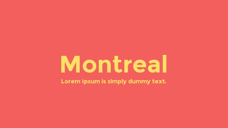 Montreal Font Family