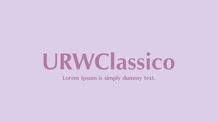 URWClassico Font Family