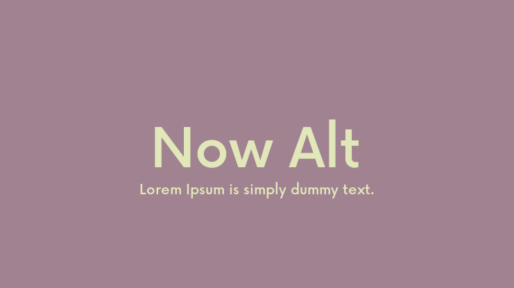 Now Alt Font Family