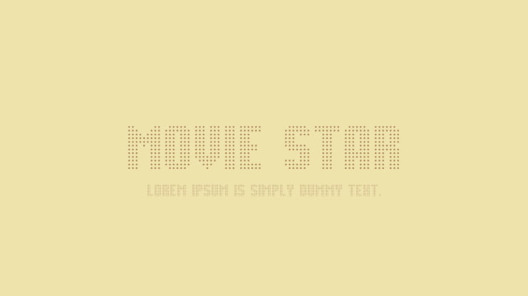 Movie Star Font