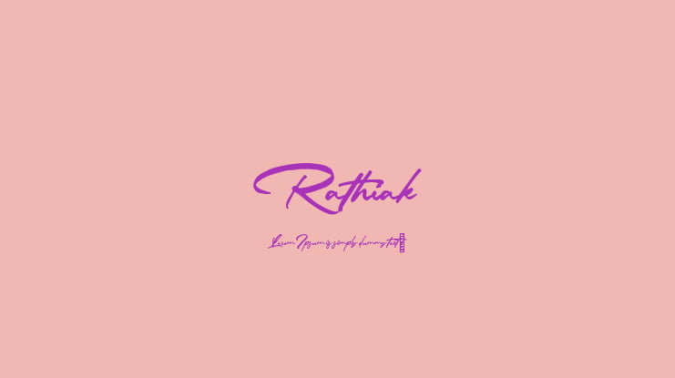 Rathiak Font