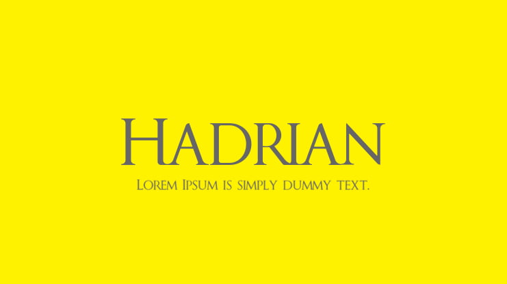 Hadrian Font