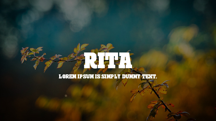 Rita Font Family