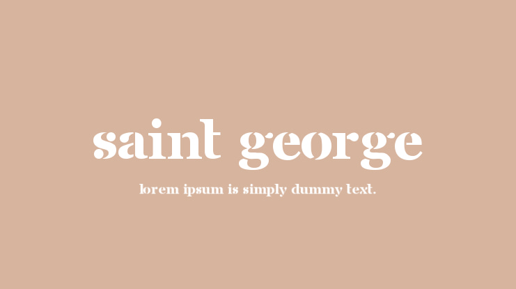 Saint George Font