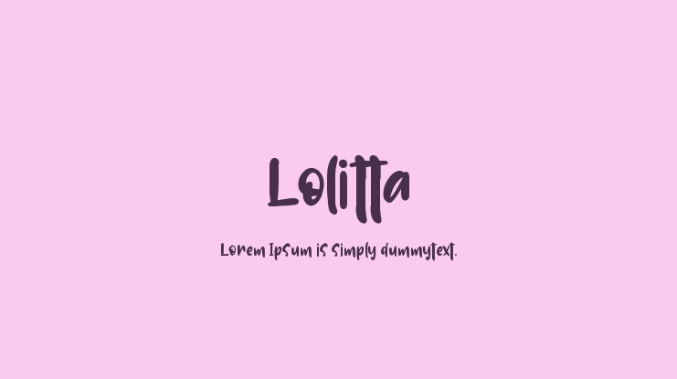 Lolitta Font