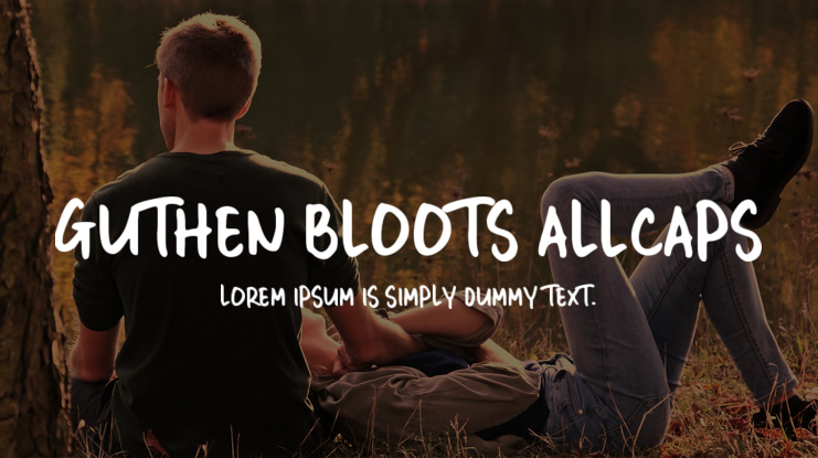 GUTHEN BLOOTS ALLCAPS Font