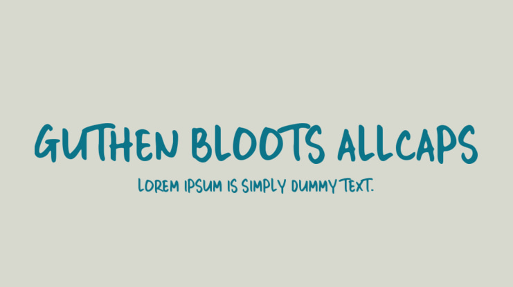 GUTHEN BLOOTS ALLCAPS Font