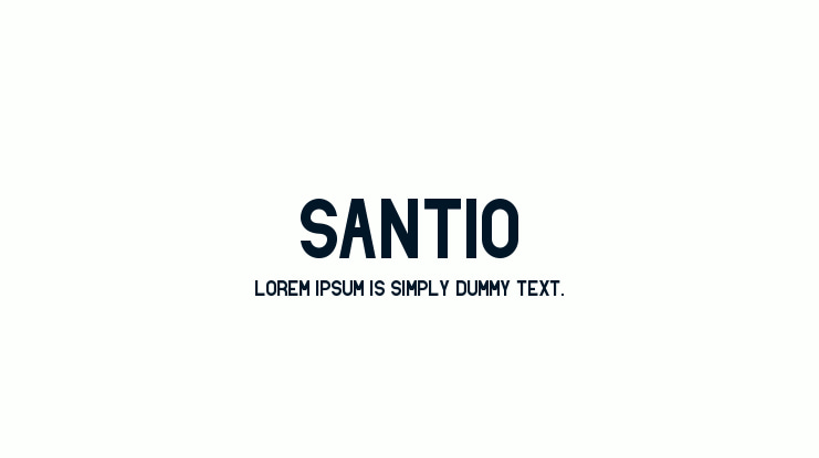 Santio Font Family