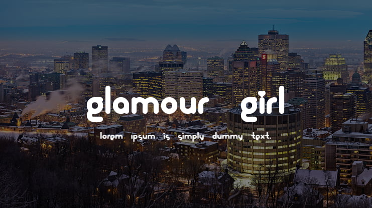Glamour Girl Font
