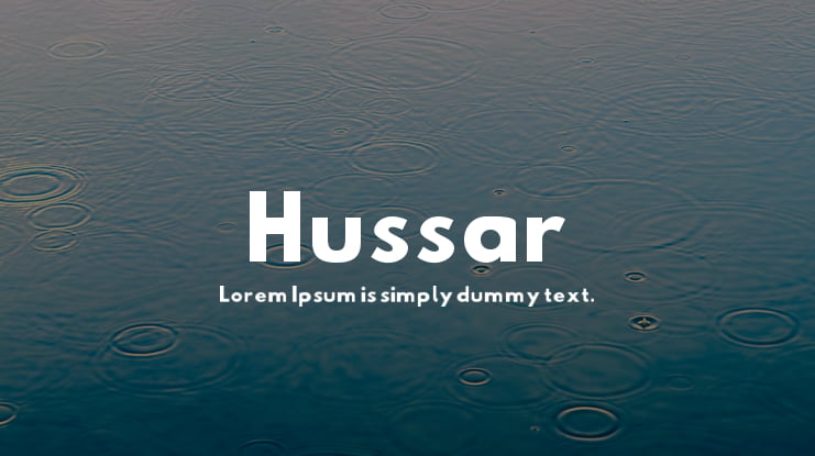 Hussar Font Family