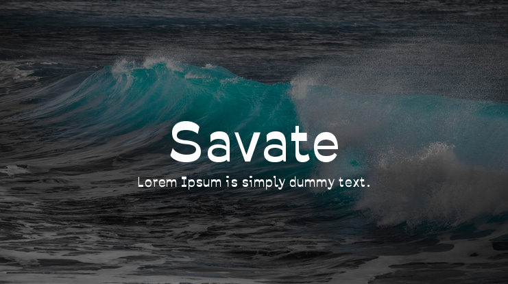 Savate Font Family