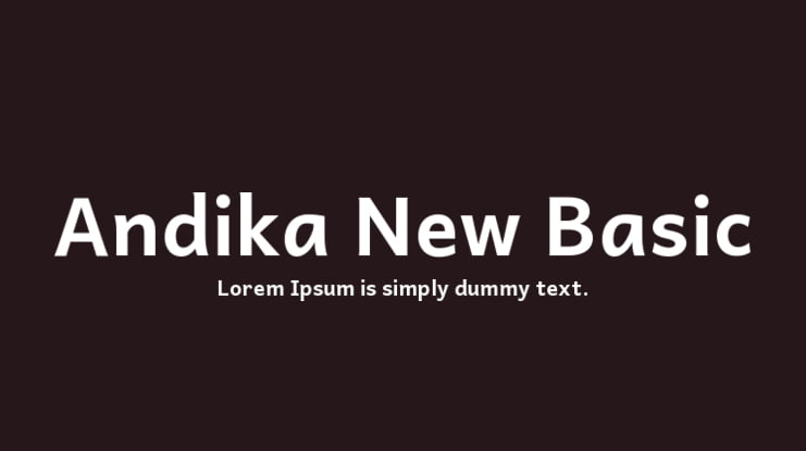 Andika New Basic Font Family