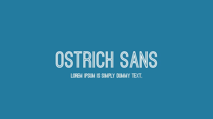 Ostrich Sans Font Family