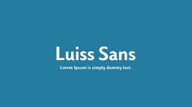 Luiss Sans Font Family