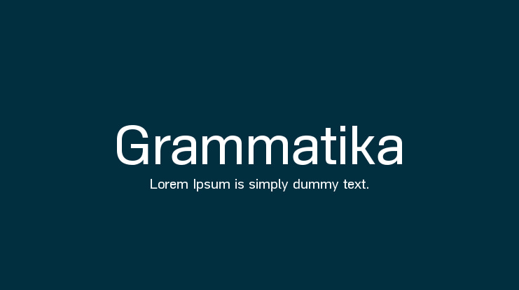 Grammatika Font