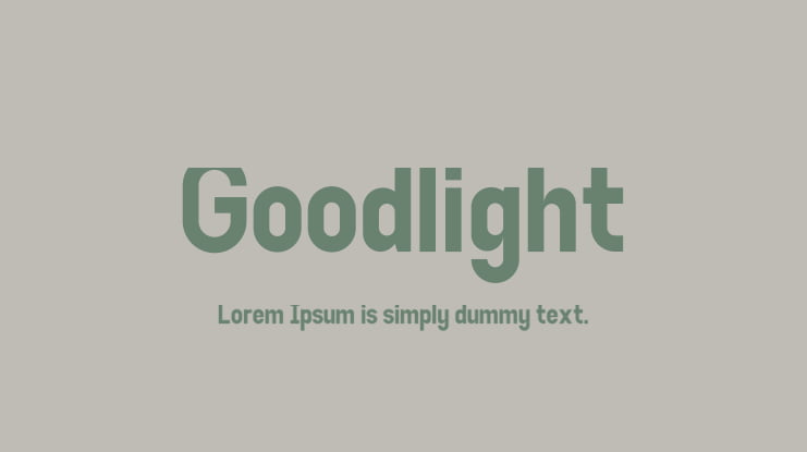 Goodlight Font