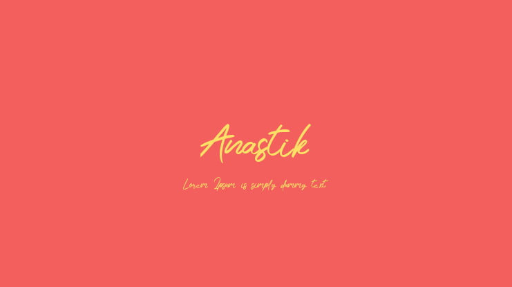Anastik Font