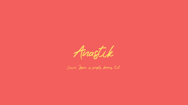 Anastik Font