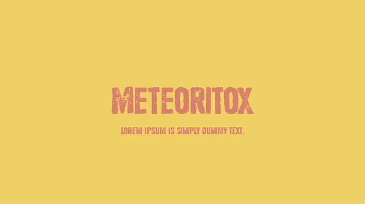 Meteoritox Font