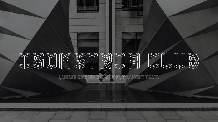 Isometria Club Font