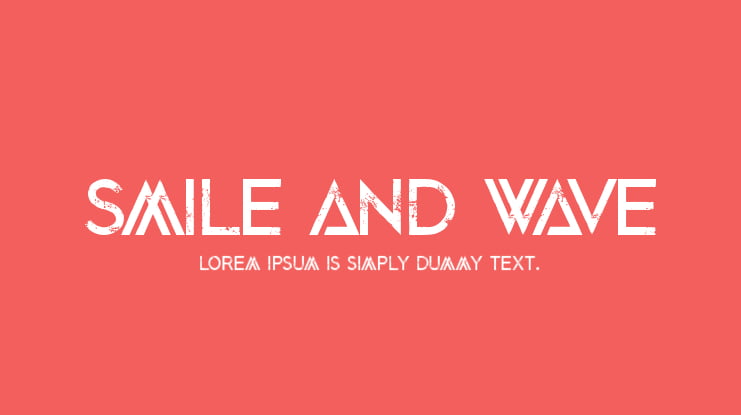 Smile and Wave Font