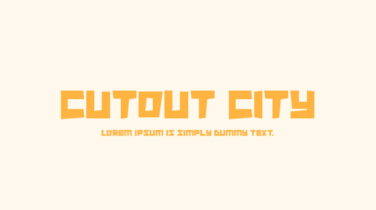 Cutout City Font Family