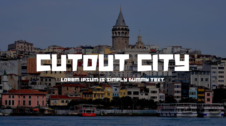 Cutout City Font Family