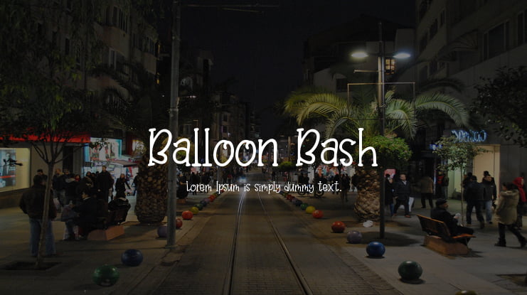 Balloon Bash Font