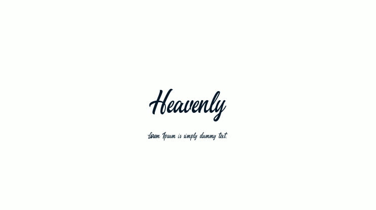 Heavenly Font