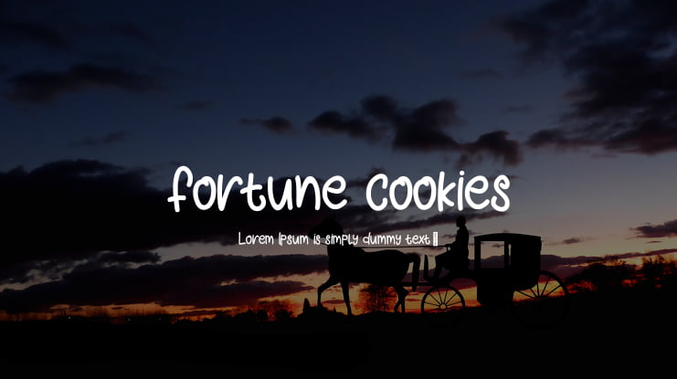 fortune cookies Font