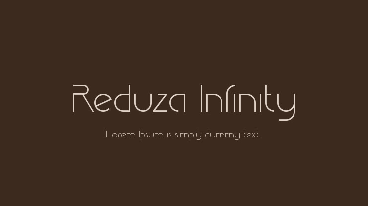 Reduza Infinity Font