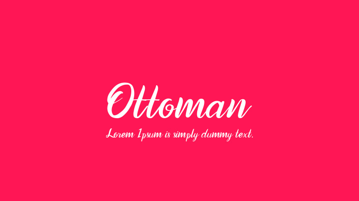 Ottoman Font