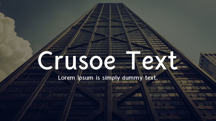 Crusoe Text Font Family