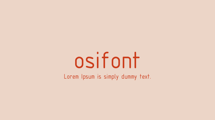 osifont Font