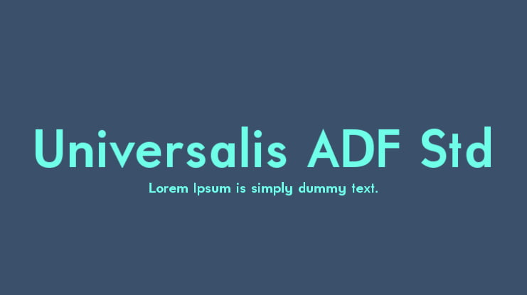 Universalis ADF Std Font Family