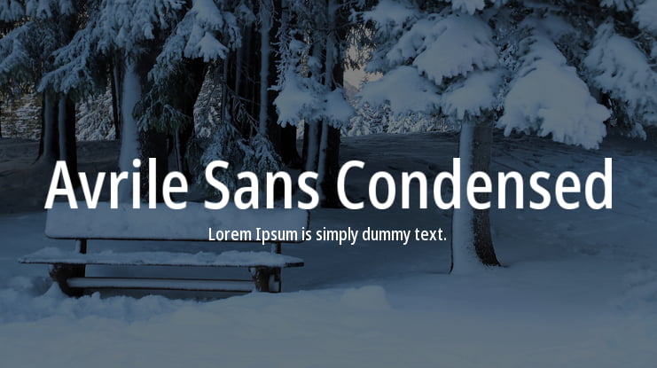 Avrile Sans Condensed Font Family