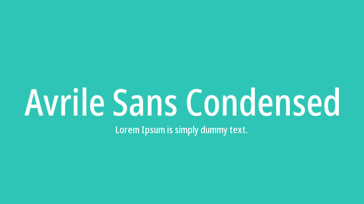 Avrile Sans Condensed Font Family