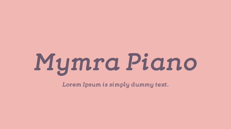 Mymra Piano Font Family