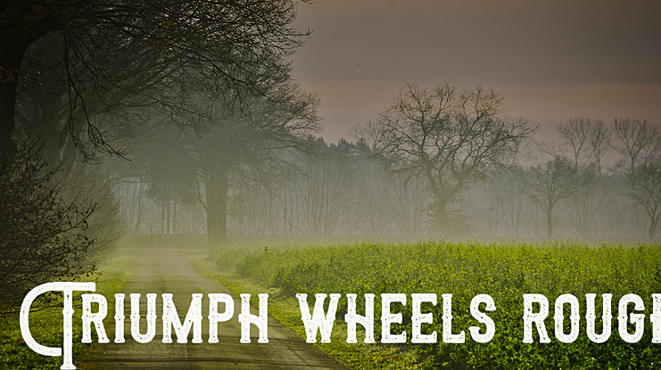 Triumph wheels rough Font