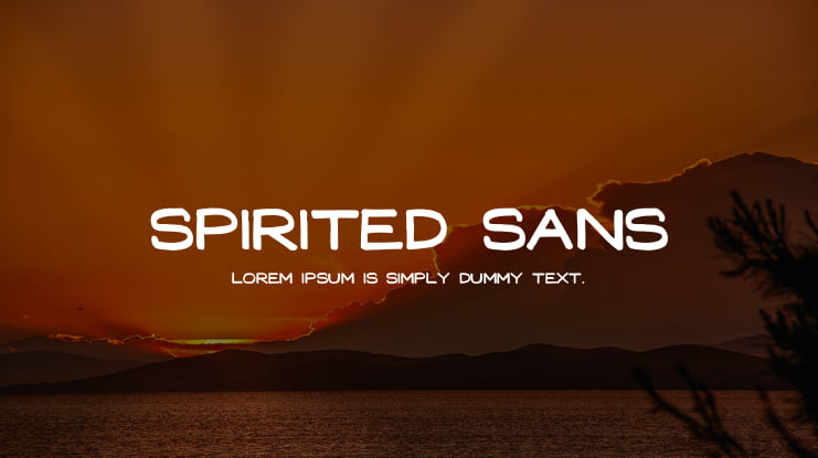Spirited Sans Font Family