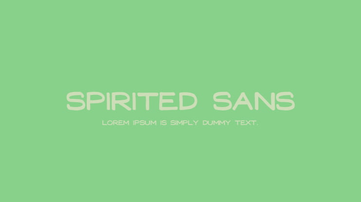 Spirited Sans Font Family