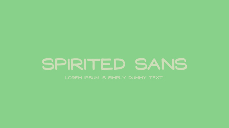 Spirited Sans Font Family
