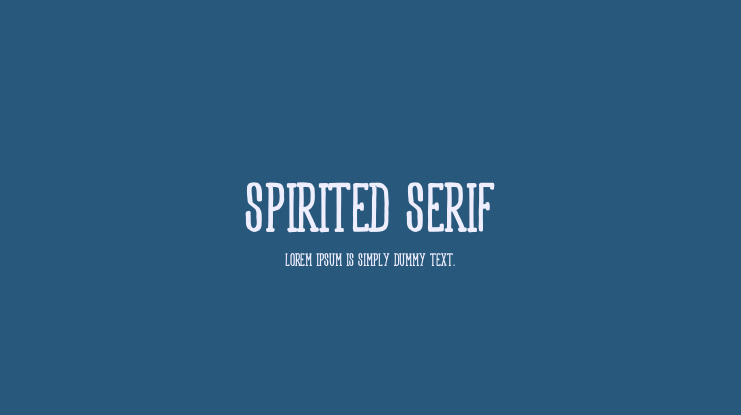Spirited Serif Font Family