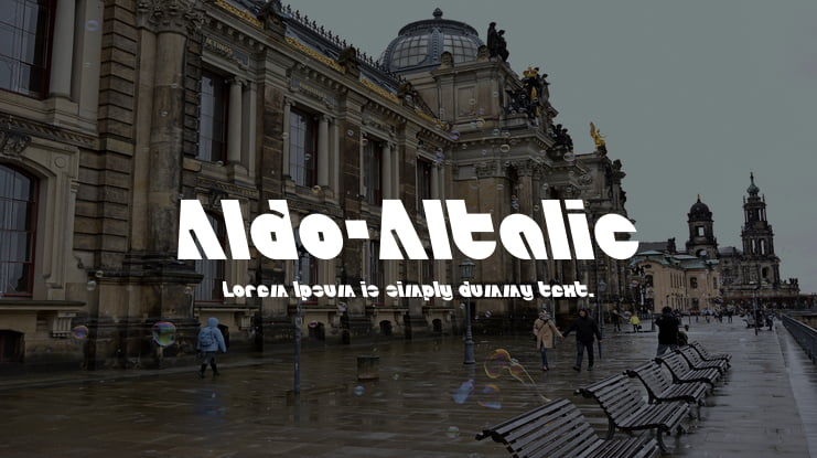 Aldo-AItalic Font Family