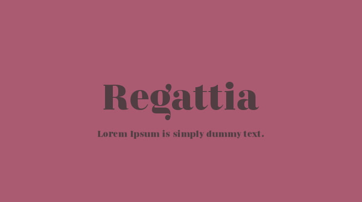 Regattia Font Family